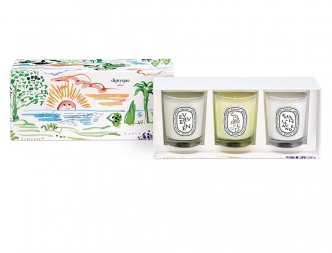 2022年八月Diptyque新款迷你香氛蜡烛礼盒-马鞭草+柠檬草+薰衣草（限量版）